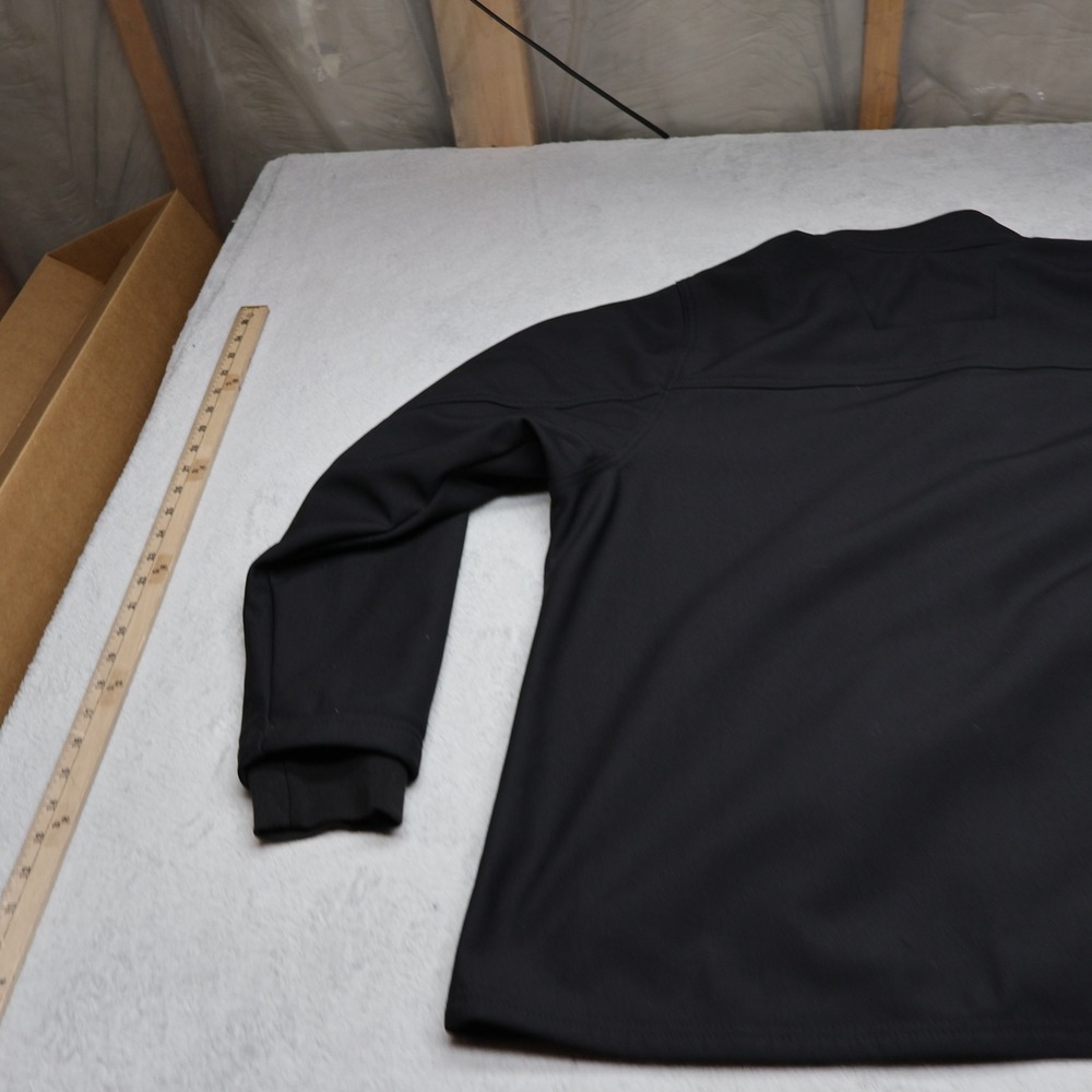 Carhartt Scrub Jacket Men 2XL Black Rugged Flex Peak Bonded Fleece Modern Fit - Picture 11 of 15